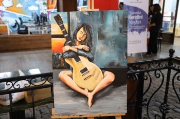 Otizmli Çocukların Resim ve El Sanatları Sergisi Eskişehir Haller'de Sanatseverlerle Buluştu